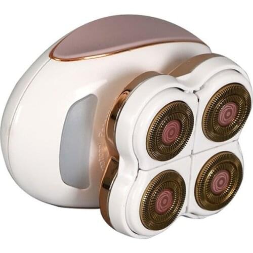 Electric Shaver Four Heads Bikini Face Body Leg Arm Hair Trimmer for Woman Man Waterproof Razors Epilator Painless Hair Remover