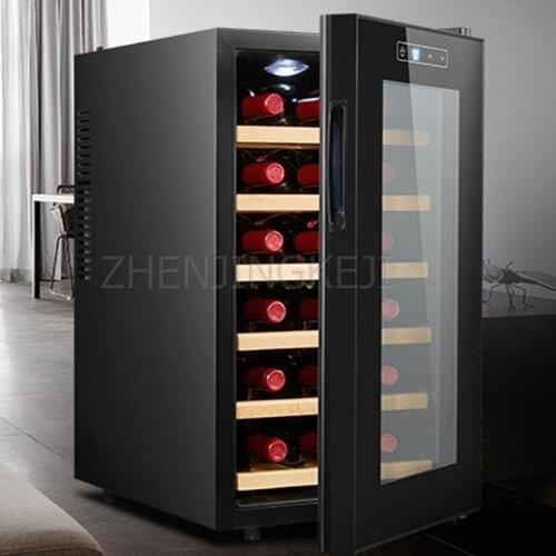 18 Sticks Electronic Red Wine Shelf Constant Temperature Wine Cabinet Tea Refrigeration Cabinet Cigar Cabinet Home Ice Bar 220V