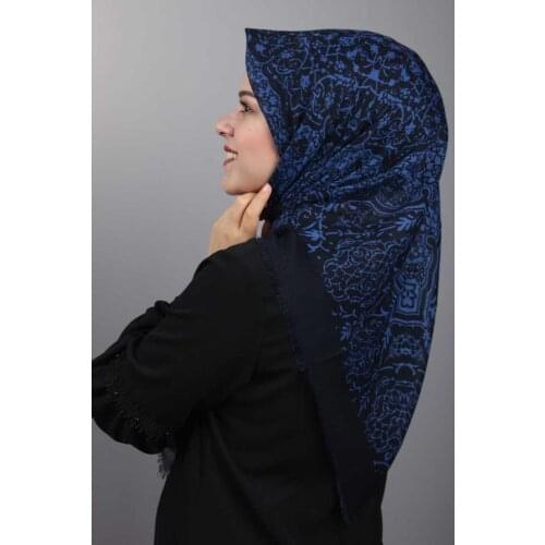 ERBİL PATTERNED LINEN FLAMLI SCARF-DESEN-05-RENK-11