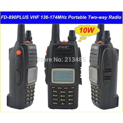 FDC FD-890 Plus 10Watt VHF 136-174MHz Professional FM Transceiver walkie talkie 10W 10km