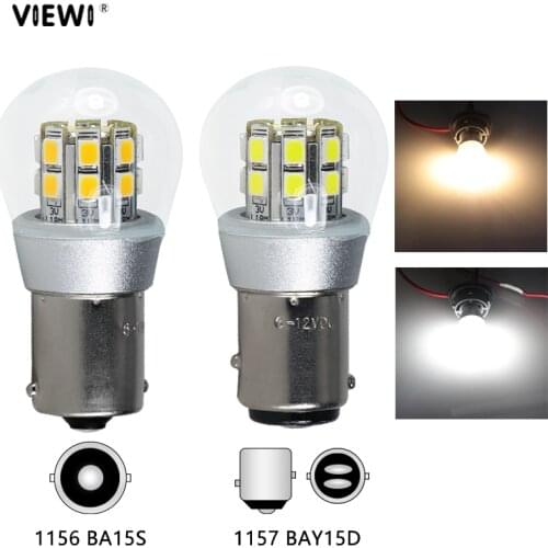 2pcs led car lights P21W 1156 1157 BA15S BAY15D P21/5W 3W auto truck Turn Signal Reverse Brake Light 6V 12V 24V 48 volt lamp