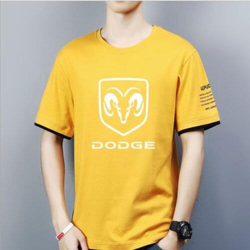 NEW Mens Short Sleeve race DODGE motorcycle T-shirt Summer casual male solid colour Fashion HipHop Harajuku Men Clothe