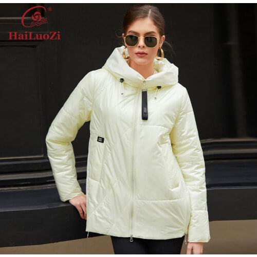 Женские стеганые куртки HaiLuoZi China At AliExpress