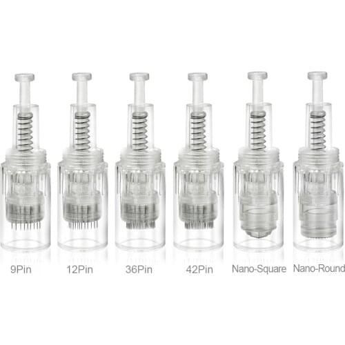 20pcs Screw Microneedling 9/12/24/36 Pin/ Nano Cartridge Needles For Microneedling Pen Meso MTS Skin Care Beauty Machine