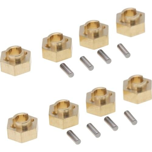 Lot 8 RC Metal 3mm Brass Hex Adapter for Axial SCX24 AXI00002 AXI00001 Crawler Replacement Parts