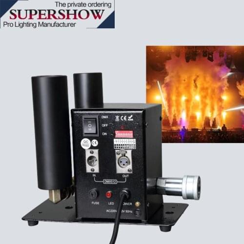 Strong smoke effect DMX512 control Co2 Jet Machine Double Nozzle Switchable Design LED Stage CO2 Jet cannon for dj disco stage