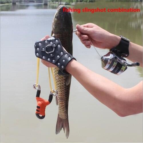 Powerful Multi-function Archery Bow fishing Shooting fish Slingshot Catapult Hunting bow Fishing Sling Shot arrow kit darts