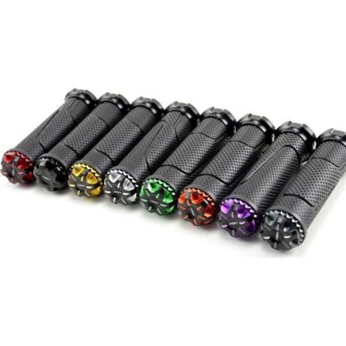 7/8'' 22mm Motorcycle Grips Throttle Grip Metal and Rubber Refitting Accessories for Kawasaki Yamaha Honda Kawasaki KTM Halley