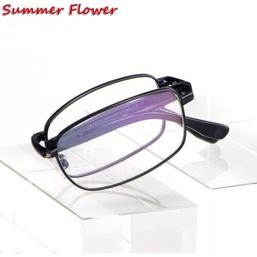 Men Foldable Eyewear Frame Prescription Glasse Pure Titanium Fashion Women Spectacles Folding Reading Glasses