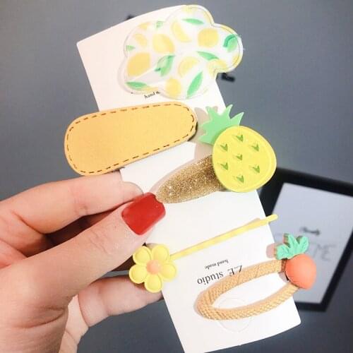2020 Spring And Summer New Hairpin Set Avocado Radish Love Acrylic Hair Accessories