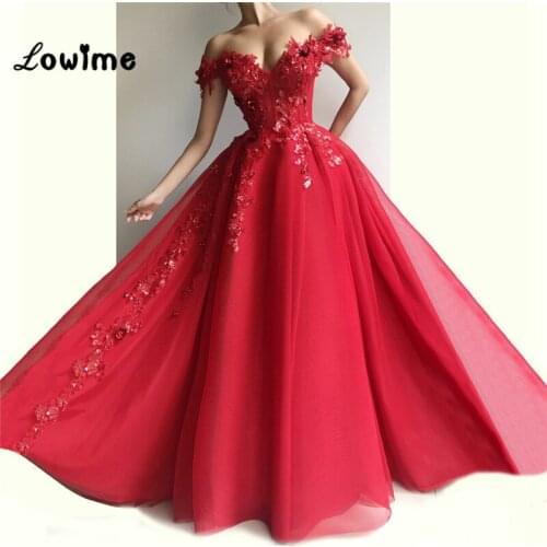 Sequin Applique Evening Dress Formal Gown 2019 New Custom Off Shoulder Party Gowns Arabic Long Prom Dresses Tulle Abendkleider