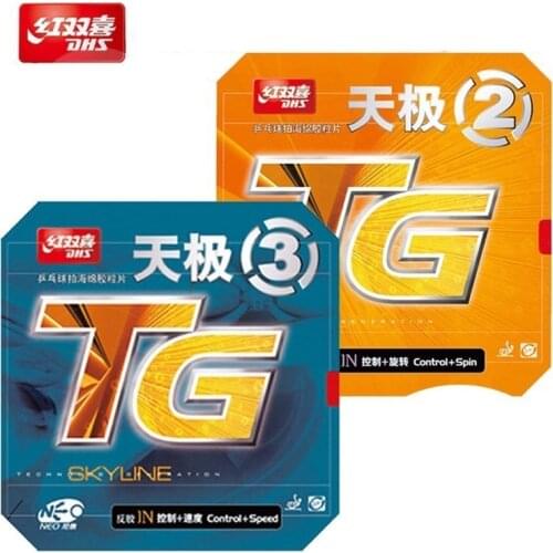 Original DHS NEO Skyline TG 2 TG (Quick Attack / Loop Drive) Pips-in Table Tennis (PingPong) Rubber With Sponge