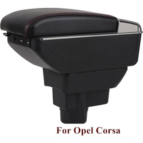 Armrest Box For Opel Corsa Universal Car Central Armrest Storage Box Cup Holder Ashtray Modification Auto Accessories Box