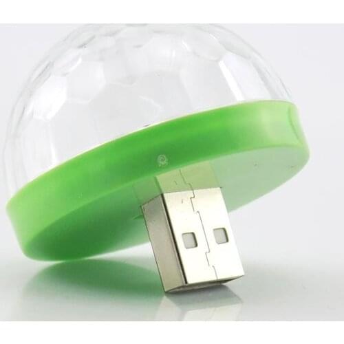 Party lights Mini USB Stage Disco Light LED DJ Club Light Christmas New year Festival Lighting Bulb Lamp Magic Ball DC 5V 4W