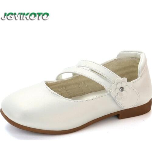 Princess Girls Shoes Flower Girl Flats For Wedding Soft Sweet Kids Shoes With Floral Comfortable Children Casual Mary Jane 26-36