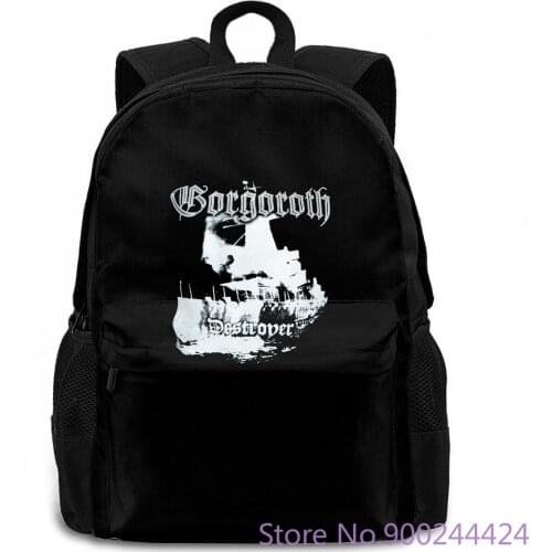 Gorgoroth Band Destroyer 1998 Album Cover Personality Normal women men backpack laptop travel school adult student