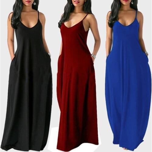 Women Summer Plus Size Maxi Dresses Sexy Solid Stripes Dress Casual Female Loose Sleeveless Tie Dye Beach Party Dress 2021 New