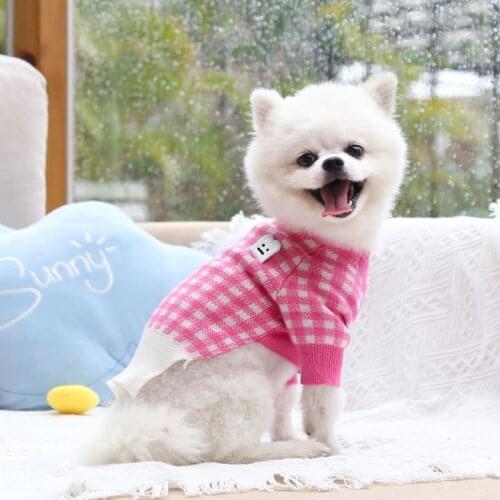 Pet Dog Sweater Coat Autumn Winter Dog Clothes Cat Yorkshire Pomeranian Poodle Bichon Schnauzer Pug French Bulldog Clothing