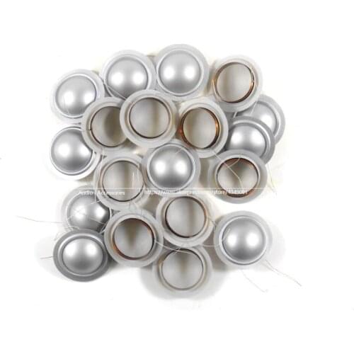 20pcs 25.4mm 25.5mm (1") Silver Silkdiaphragm dome Tweeters voice coil 4 ohm