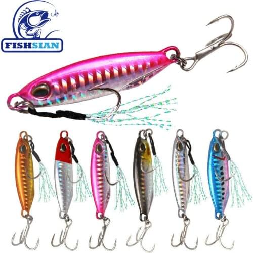 2020 Jig Fishing Lures Bass Fishing Bait Weights 16-34g Fish Metal Jigs Saltwater Lures Long Shot Isca Artificial Jigging Lure