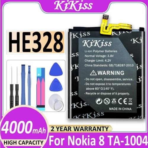 Free tool HE328 Mobile Phone Battery 4000mAh for Nokia 8 Nokia8 +Tracking Number