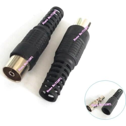 No welding TV Adapter Connector Screw fixing Cable Female TV Connector Adapter With screw without welding DIY TV Female Adapter