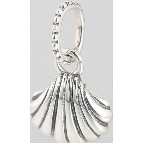 Authentic S925 Charm Shell Pendant Charms fit Lady Bracelet Bangle DIY Jewelry