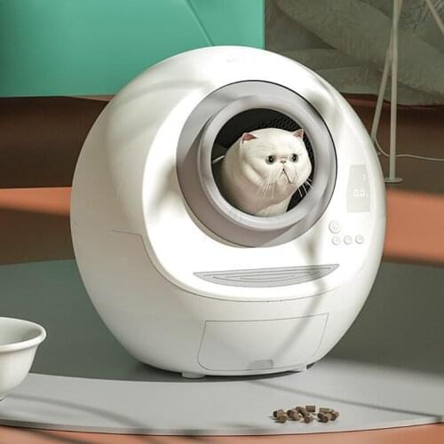 Automatic Smart Litter Box Fully Enclosed Splash-proof and Odor-proof Automatic Cleaning of Cat Supplies Home Large Cat Toilet