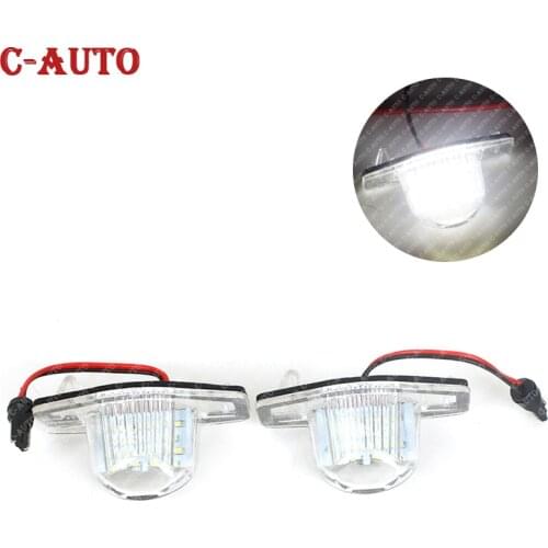 C-Auto 1Pair 18 LED Lamp Number License Plate Light for Honda Fit Jazz Odyssey Stream Insight CRV FRV HR-V Crosstour 5D DXY