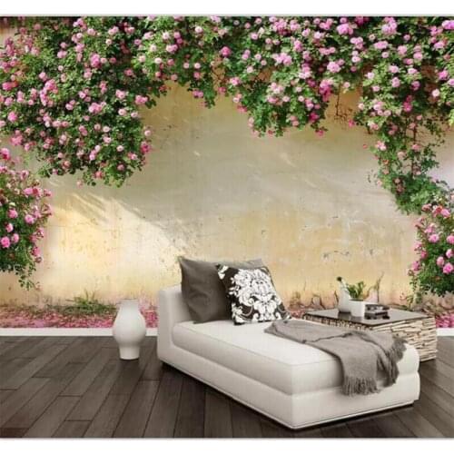 Beibehang Custom wallpaper 3d mural modern fashion romantic rose bedroom living room TV family background wall Papel de Pared