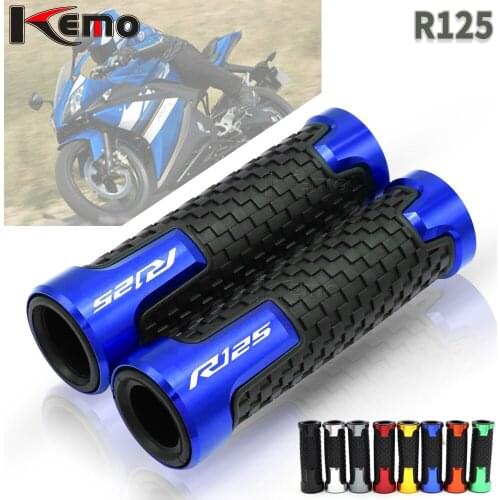 For YAMAHA YZFR125 YZF-R125 R125 Universal Motorcycle Accessories CNC Aluminum Handlebar Hand Grips Handle Bar End Grip