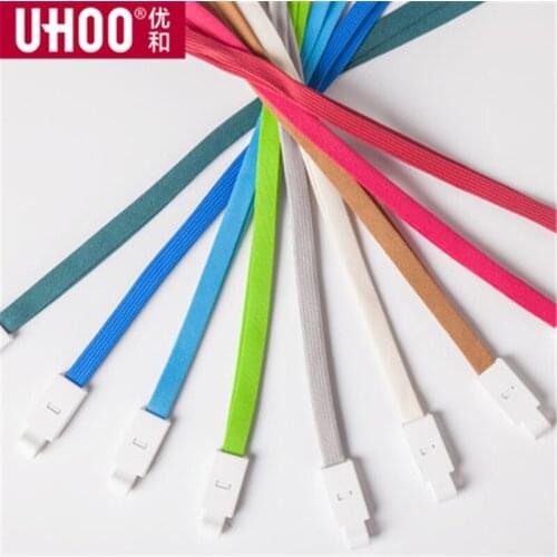 ID card holder hollow cotton rope lanyard thickened Tag Badge card hanging rope customization, 6732