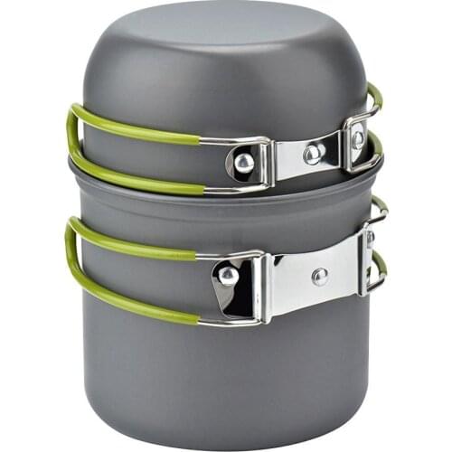 Titanium Pot Pan Outdoor Camping Cookware Utensils Tableware for Tourism Backpacking Pots Cooking Set Pot Pan 1-2persons