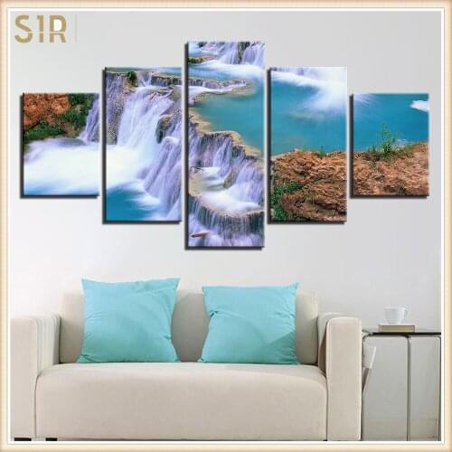Beautiful Scenery HD Printed 5 Piece Canvas Art Scenery Painting Wall Pictures for Living Room Home Decor Anime Poster Wall Art