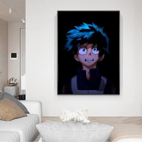 Colorful Japan Anime My Hero Academia Colorful Artwork Art Prints Original Canvas Artwork 50 x 70 cm,No Frame