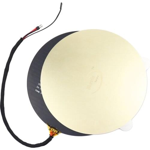 Magnetic round Heated Bed 240mm OD 12V for Anycubic Impresora Kossel Mega 3d printer with double-sided PEI spring steel sheet