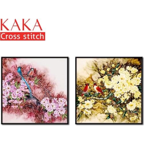 Cross stitch kits,Embroidery needlework sets with printed pattern,11CT-canvas for Home Decor Painting,Animals Full NCKA057