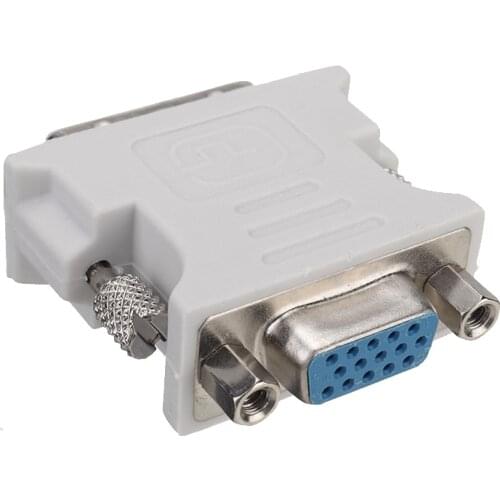 New Arrival DVI-D 18+1 Pin Male to VGA 15 Pin Female Adapter Durable DVI-D to VGA Socket Convertor for PC Laptop HDTV Monitor