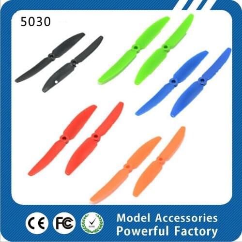 NEW design high quality 6colors 5030 propeller 2blade 5inch propellers helicopter QAV mini quadcopter multirotor propellers 5030