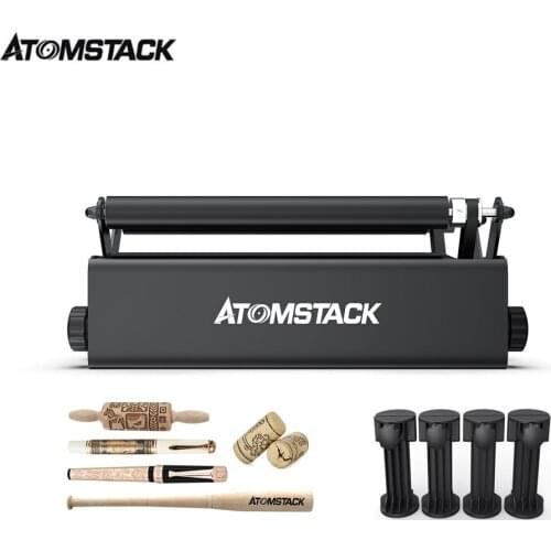 ATOMSTACK R3 Engraving Machine General Automatic Rotating Roller Used For The 360°Rotating Engraving Axis Of Cylindrical Objects
