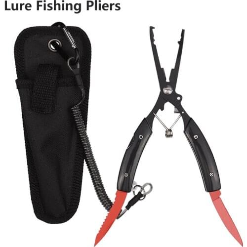 Portable Folding Multifunctional Fishing Pliers Stainless Steel Scissors Line Cutter Remove Hook Fishing Tools Pliers
