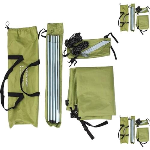 Portable Car Shelter, Camping Side Awning Car Sun Shade Sail Canopy Roof Top Tent for Caravan, Outdoor, SUV