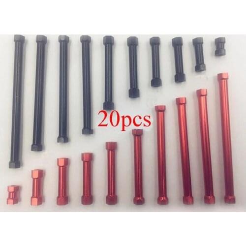 20PCS M3 Hexagonal Aluminum Column 10/300/40/50/60/80/100mm Length Studs Fastener Connecting Standoff Spacer for RC UAV