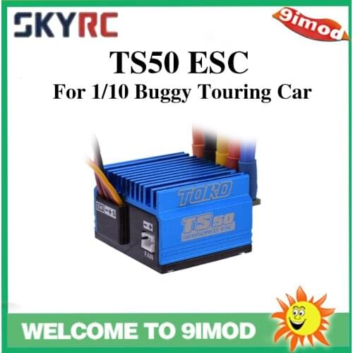 SkyRC TS50 50A Brushless Sensored ESC with 6V/2A BEC Support Sensor Sensorless Brushless Motor for 1/10 Buggy and Touring Car