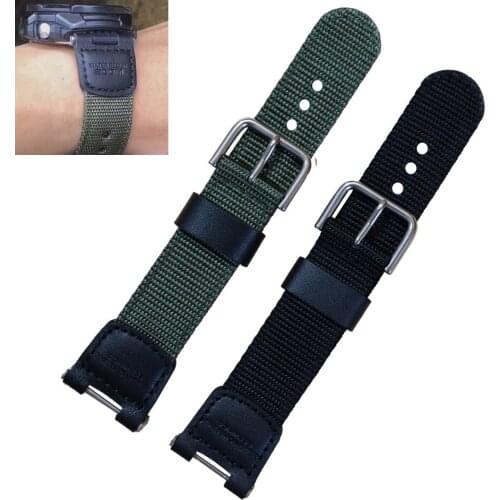 Top Quality Nylon Watch Band Strap for Casio G Shock W-S200H W-800H W-216H W-735H F-108WH W-215 AEQ-110W Replacement Bracelet