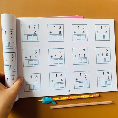 Addition And Subtraction Horizontal Vertical Oral Arithmetic Problem Card Exercise Book Children Number Libros Books Livros Art