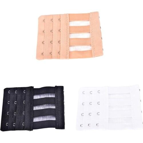 2pcs 4 Hooks 3 Rows Adjustable Belt Buckle Available Bra Extenders Strap Extension Intimates Accessories Multi Color