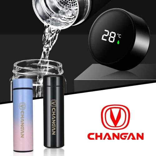 Intelligent Thermos Temperature Display Stainless Steel Vacuum Water Cup For Changan CS95 CS85 CS75 CS55 CS35 CS15 EADO