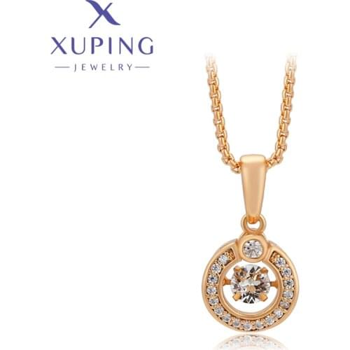 Xuping Jewelry Fashion New Arrival Little Crystal Pendant Necklaces for Women Birthday Gift A00553667
