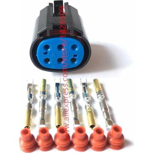 10 Sets 6 Pin Female Plenum ACIS Oxygen Pressure Sensor Connector For POLO Volkswagen Golf